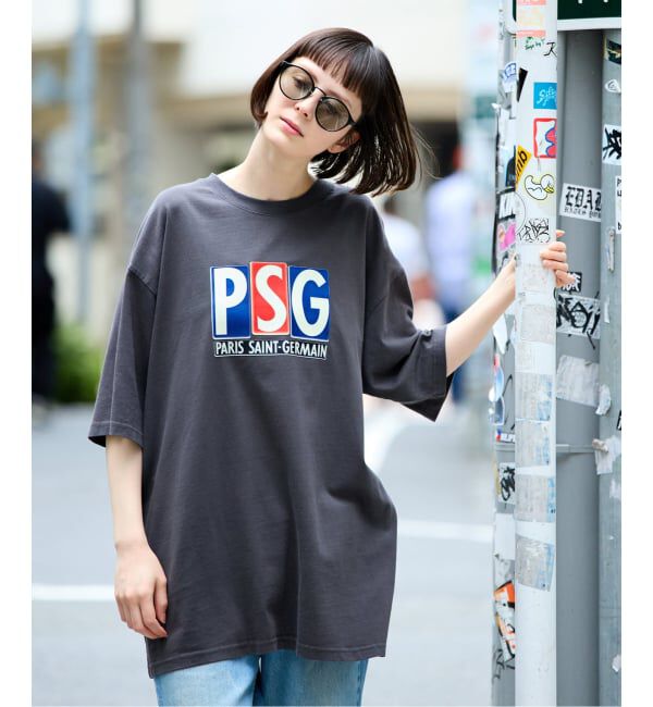 Paris Saint-Germain「【Paris Saint-Germain 】 JP Classic Flock Logo Tee 1」|Tシャツ・カットソー|