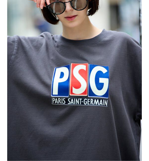 Paris Saint-Germain「【Paris Saint-Germain 】 JP Classic Flock Logo Tee 1」|Tシャツ・カットソー|