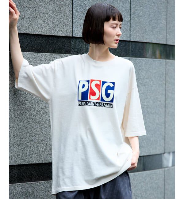 Paris Saint-Germain「【Paris Saint-Germain 】 JP Classic Flock Logo Tee 1」|Tシャツ・カットソー|