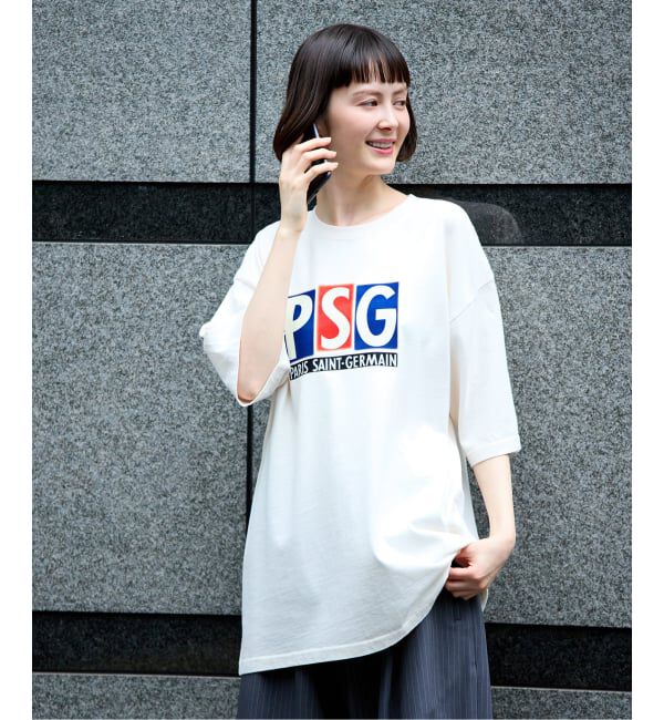 Paris Saint-Germain「【Paris Saint-Germain 】 JP Classic Flock Logo Tee 1」|Tシャツ・カットソー|