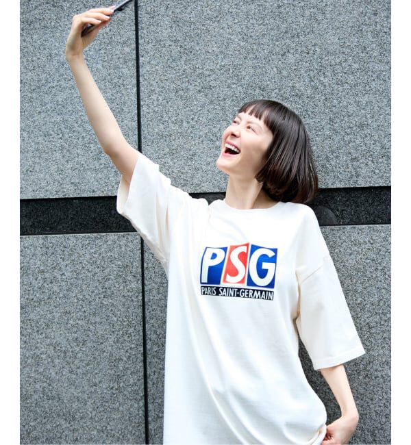 Paris Saint-Germain「【Paris Saint-Germain 】 JP Classic Flock Logo Tee 1」|Tシャツ・カットソー|