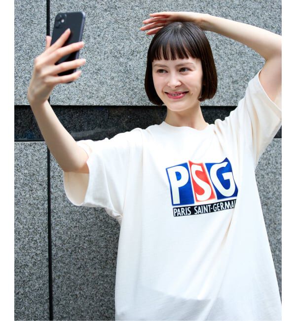 Paris Saint-Germain「【Paris Saint-Germain 】 JP Classic Flock Logo Tee 1」|Tシャツ・カットソー|