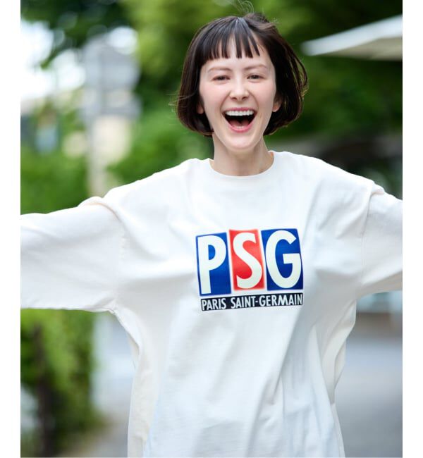 Paris Saint-Germain「【Paris Saint-Germain 】 JP Classic Flock Logo Tee 1」|Tシャツ・カットソー|