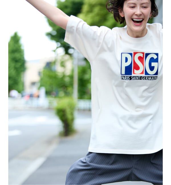 Paris Saint-Germain「【Paris Saint-Germain 】 JP Classic Flock Logo Tee 1」|Tシャツ・カットソー|