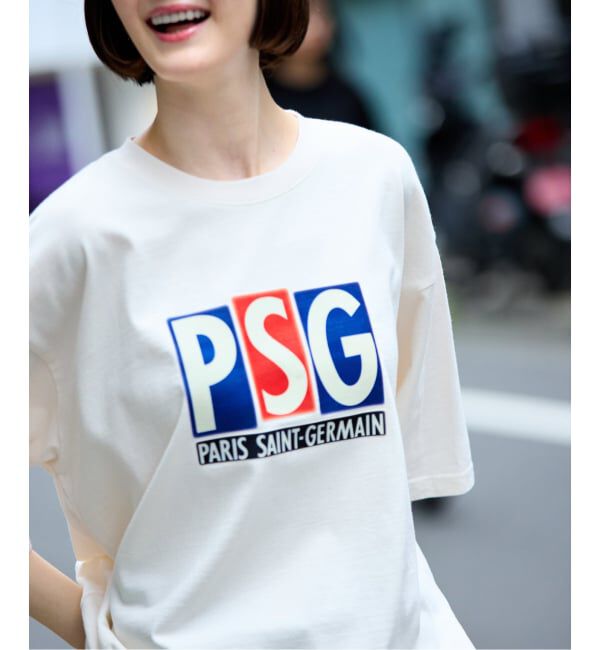 Paris Saint-Germain「【Paris Saint-Germain 】 JP Classic Flock Logo Tee 1」|Tシャツ・カットソー|