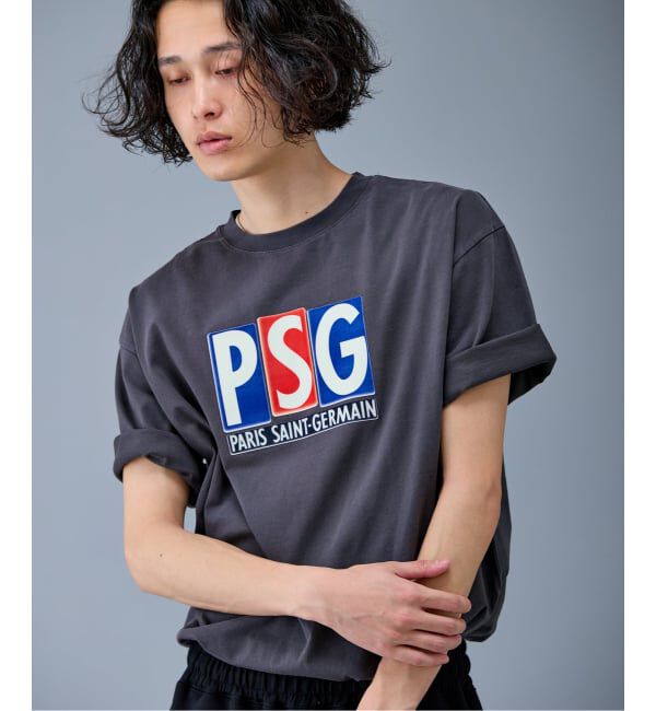 Paris Saint-Germain「【Paris Saint-Germain 】 JP Classic Flock Logo Tee 1」|Tシャツ・カットソー|