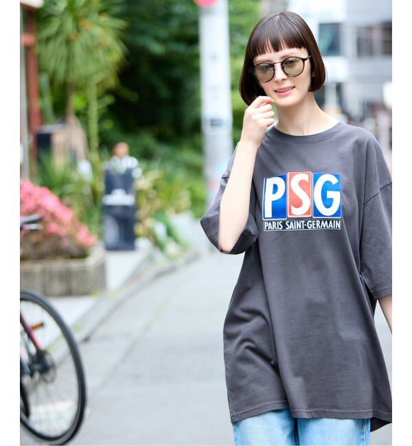 Paris Saint-Germain「【Paris Saint-Germain 】 JP Classic Flock Logo Tee 1」|Tシャツ・カットソー|