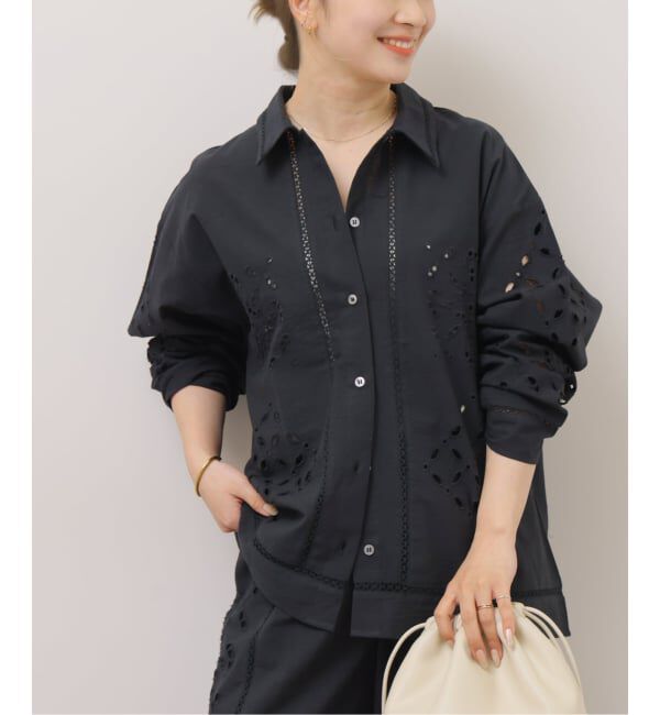 JOURNAL STANDARD relume「カットワークエンブロイダリーシャツ」|シャツ・ブラウス|ブラック
