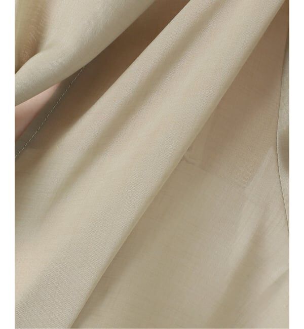 journal standard L'essage「《手洗い可》シアーチェック/フラワー/無地 ハーフスリーブボウタイブラウス」|シャツ・ブラウス|
