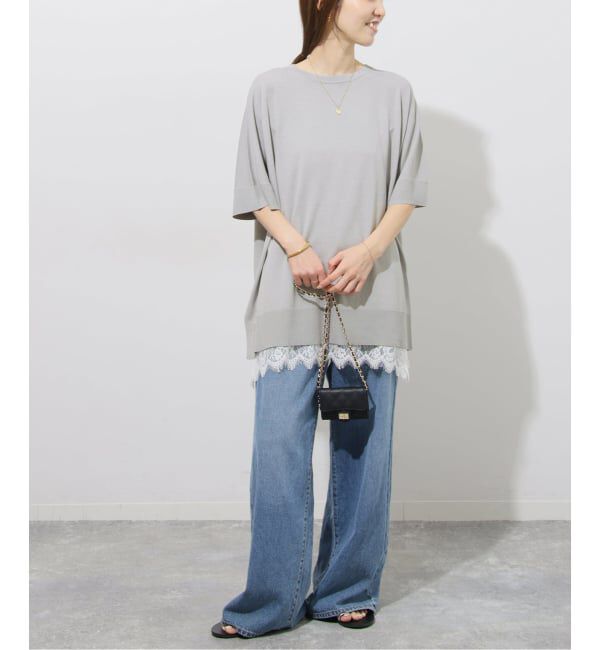 JOURNAL STANDARD relume「《追加8》接触冷感/ウォッシャブルクールポンチョプルオーバー」|ニット・セーター|