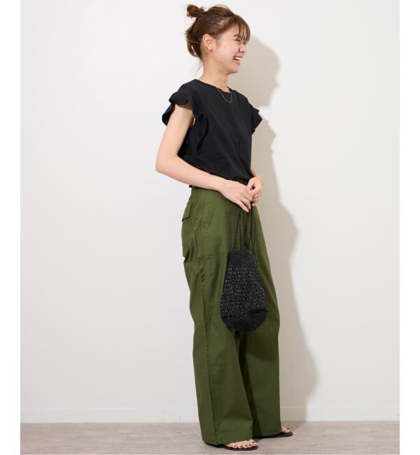 JOURNAL STANDARD relume「《WEB限定追加予約2》フリルスリーブTシャツ」|Tシャツ・カットソー|