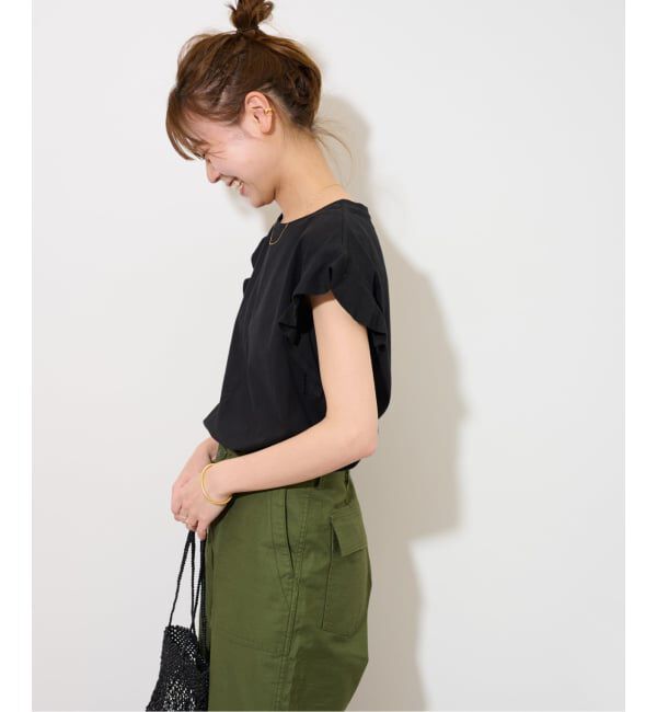 JOURNAL STANDARD relume「《WEB限定追加予約2》フリルスリーブTシャツ」|Tシャツ・カットソー|