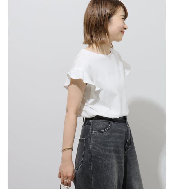 JOURNAL STANDARD relume「《WEB限定追加予約2》フリルスリーブTシャツ」|Tシャツ・カットソー|