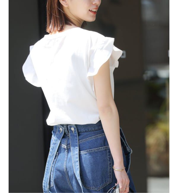 JOURNAL STANDARD relume「《WEB限定追加予約2》フリルスリーブTシャツ」|Tシャツ・カットソー|