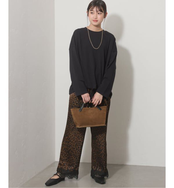 JOURNAL STANDARD relume「【ARCHIVE STANCE/アーカイブスタンス】レースヘムレオパードパンツ」|スラックス|