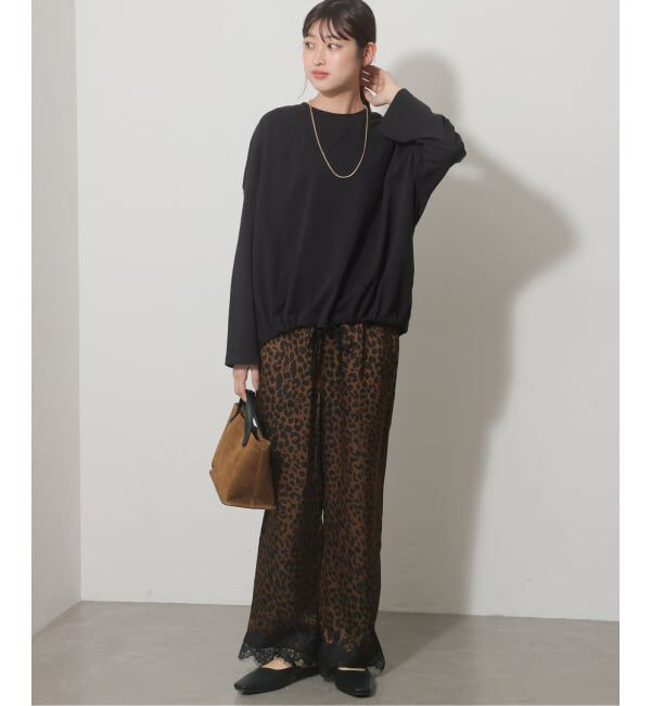 JOURNAL STANDARD relume「【ARCHIVE STANCE/アーカイブスタンス】レースヘムレオパードパンツ」|スラックス|