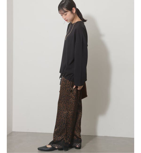 JOURNAL STANDARD relume「【ARCHIVE STANCE/アーカイブスタンス】レースヘムレオパードパンツ」|スラックス|