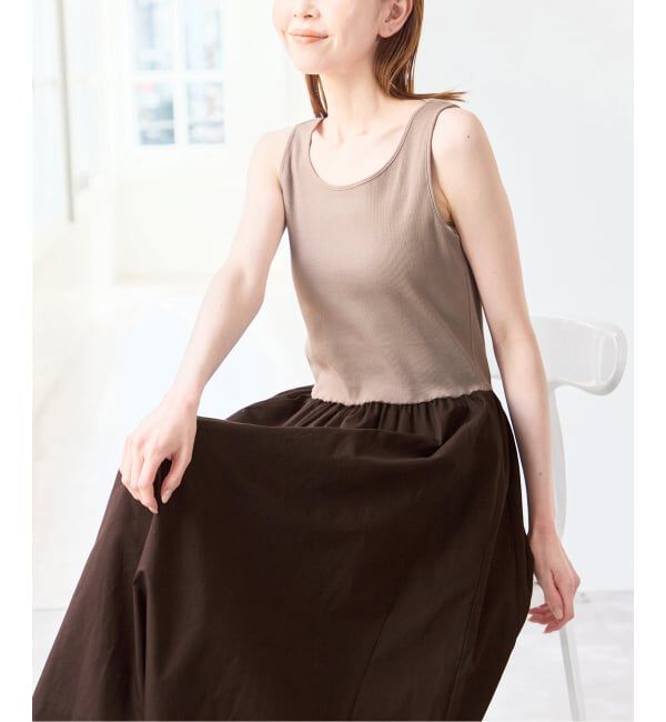 U by SPICK&SPAN「リブタンクドッキングワンピース」|ワンピース|