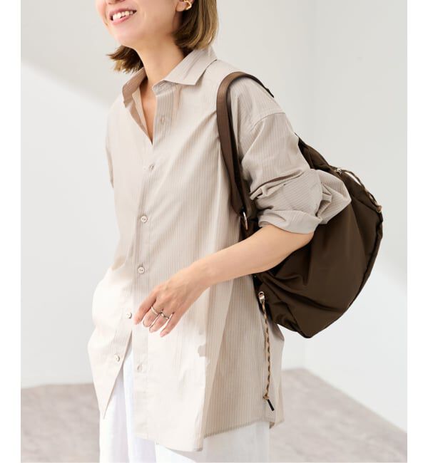 FRAMeWORK「BASERANGE/ベースレンジ CLAUDE SHIRT(ベージュ)」|シャツ・ブラウス|