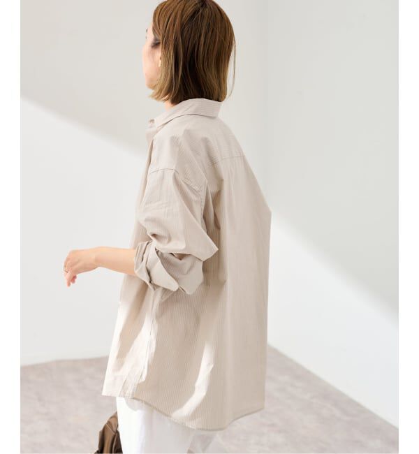 FRAMeWORK「BASERANGE/ベースレンジ CLAUDE SHIRT(ベージュ)」|シャツ・ブラウス|