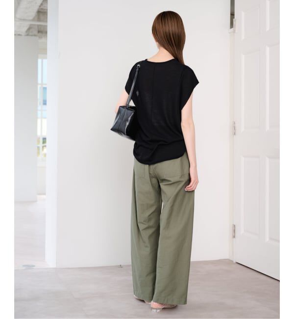 U by SPICK&SPAN「《接触冷感》ウォッシャブルリネンブレンドプルオーバー」|ニット・セーター|