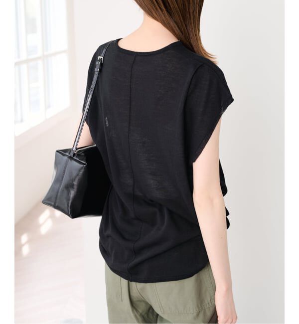 U by SPICK&SPAN「《接触冷感》ウォッシャブルリネンブレンドプルオーバー」|ニット・セーター|