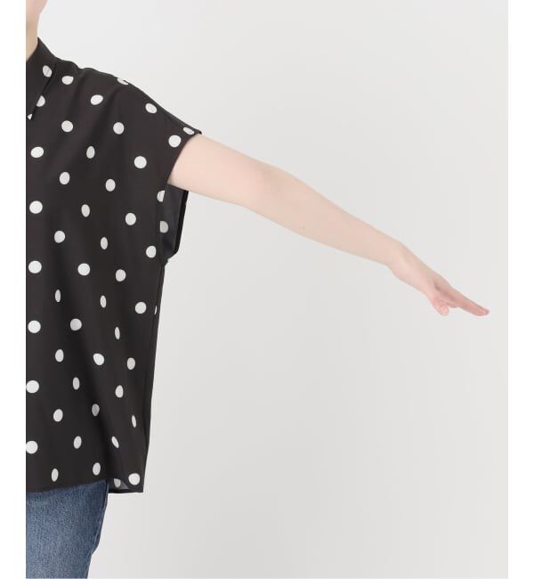 Spick and Span「《WEB限定 / 追加予約》ドットフレンチスリーブシャツ」|シャツ・ブラウス|