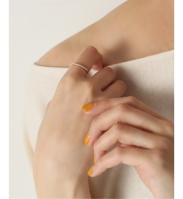 Lilas by Spick&Span「サークルダイヤイヤーカフ K10（片耳）」|イヤーカフ|