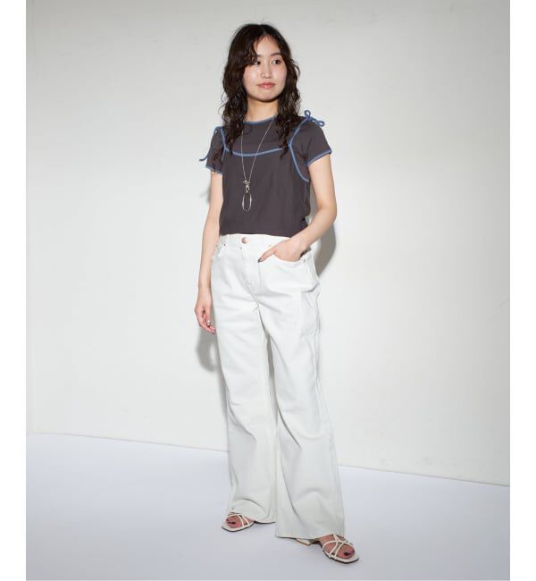 GRISE「《追加/WEB+一部店舗限定》GRISE3.5cmクロスメタルストリングサンダル」|サンダル|