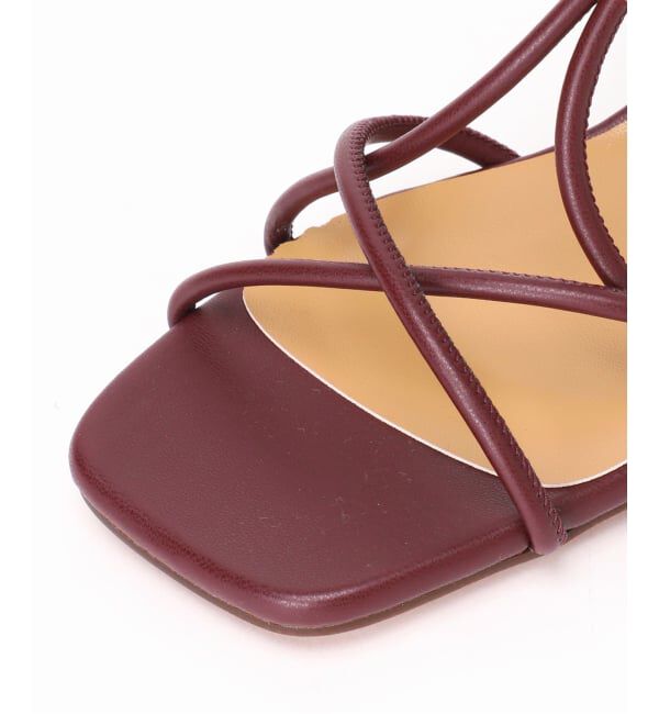 GRISE「《追加/WEB+一部店舗限定》GRISE3.5cmクロスメタルストリングサンダル」|サンダル|