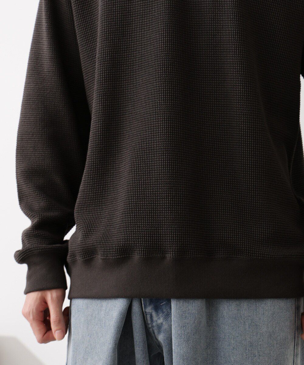 nano･universe「テックワッフルクルーネックTシャツ」|Tシャツ・カットソー|