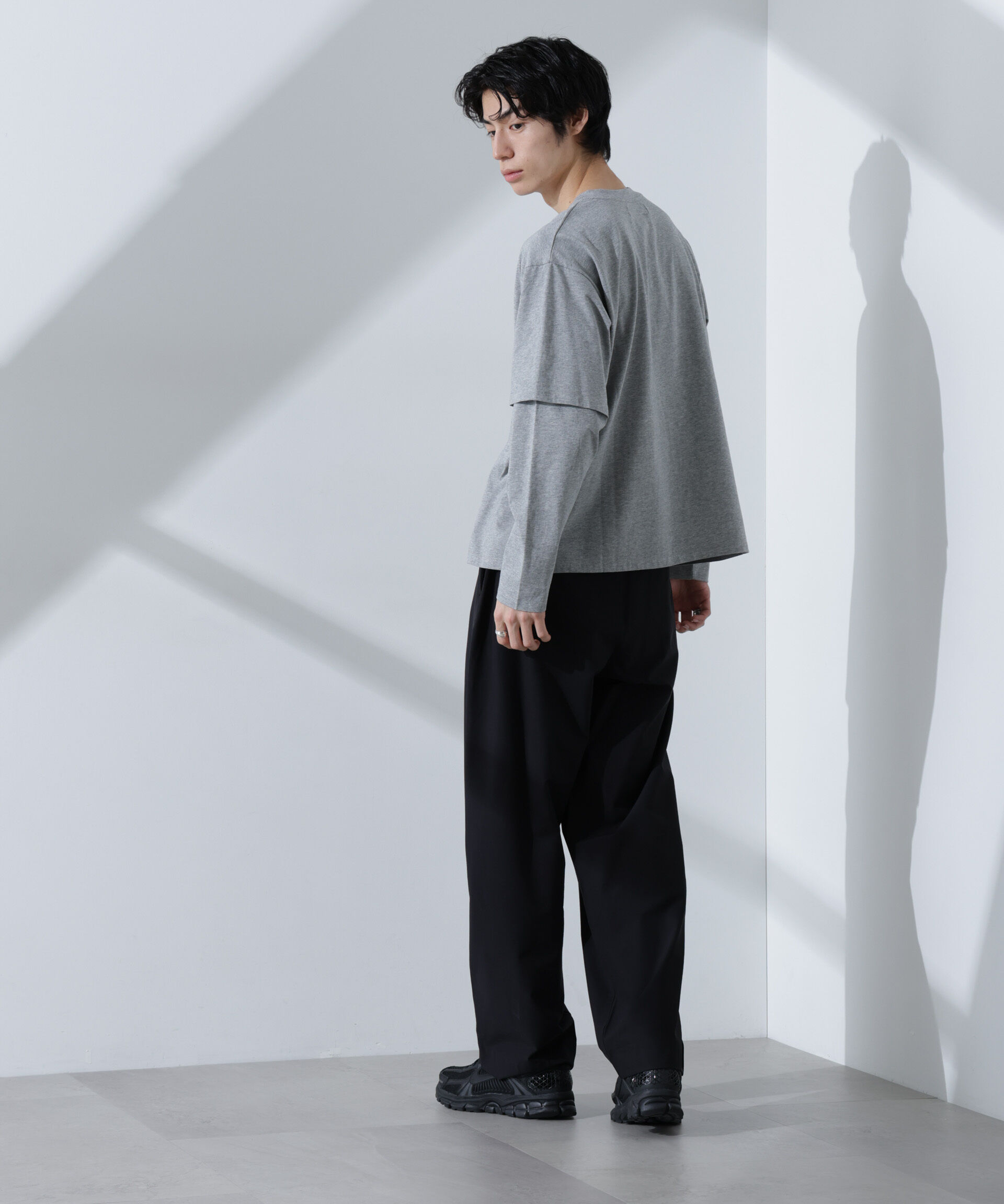 NANO universe「フェイクレイヤードTシャツ 長袖」|Tシャツ・カットソー|