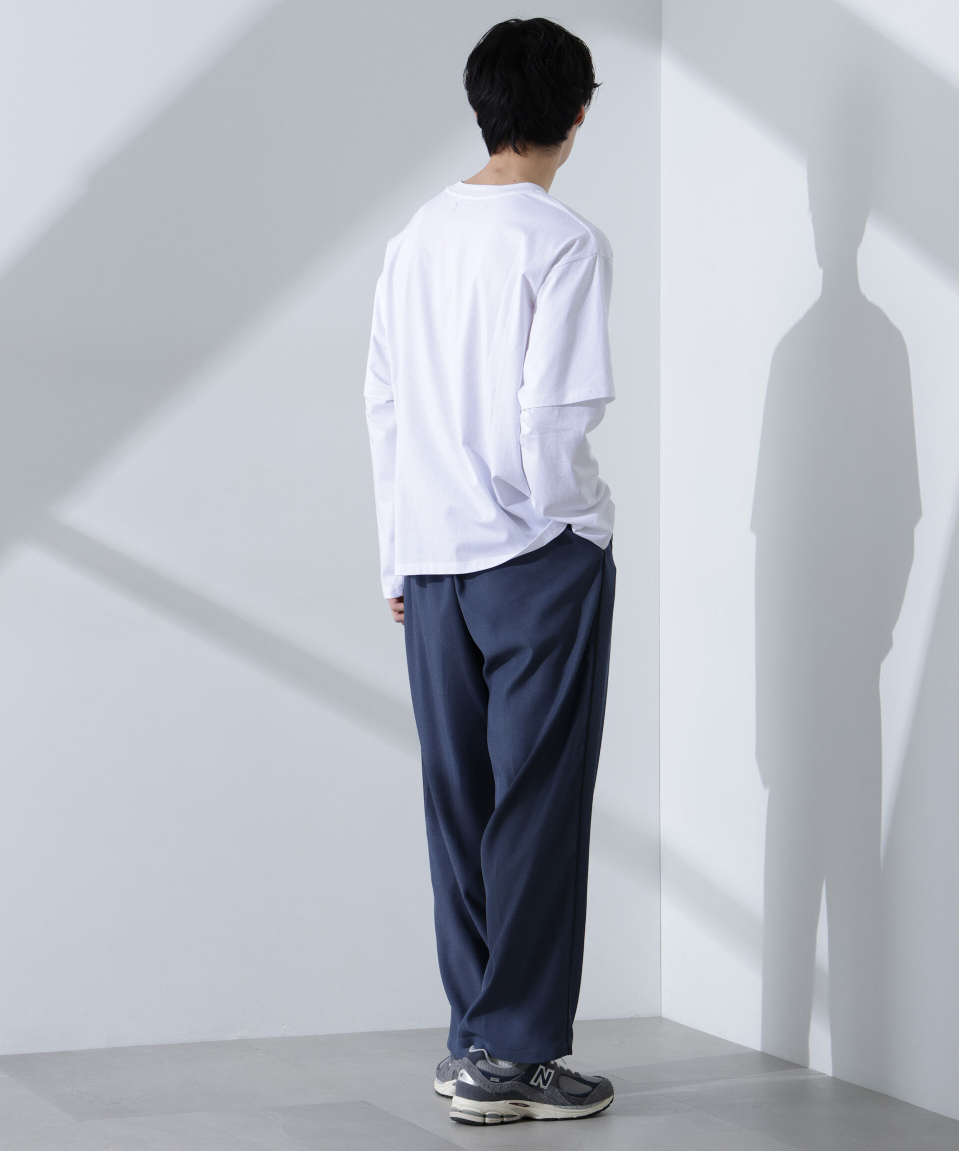 NANO universe「フェイクレイヤードTシャツ 長袖」|Tシャツ・カットソー|