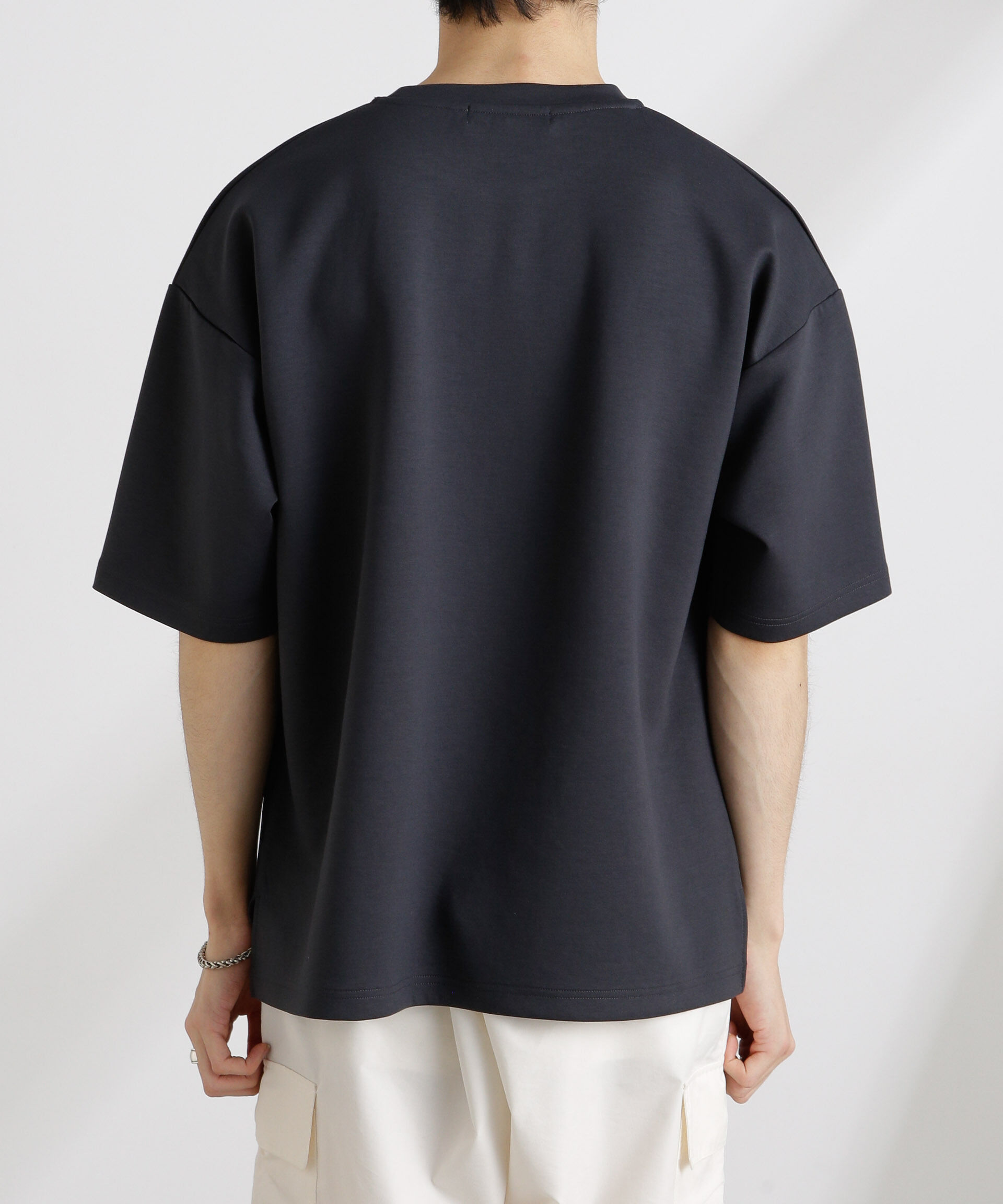 NANO universe「ワイドダンボールTシャツ 半袖」|Tシャツ・カットソー|
