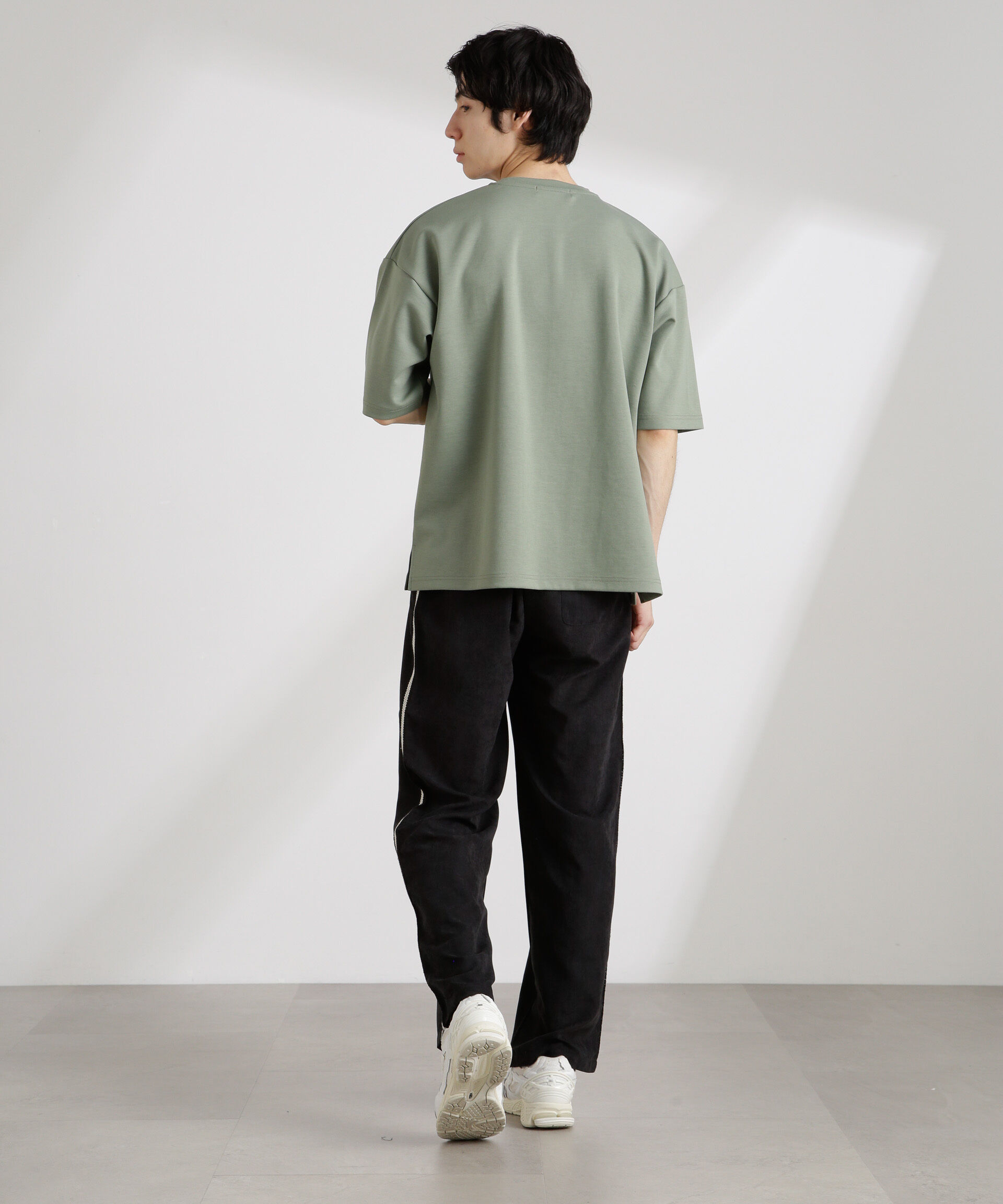 NANO universe「ワイドダンボールTシャツ 半袖」|Tシャツ・カットソー|