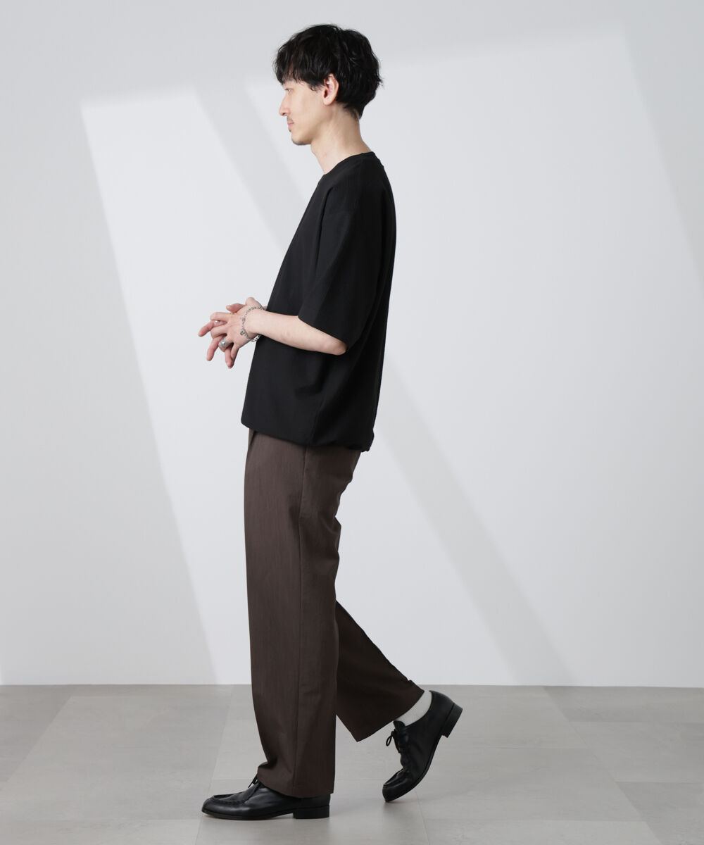 NANO universe「シルケットサッカーワイドTシャツ 半袖」|Tシャツ・カットソー|