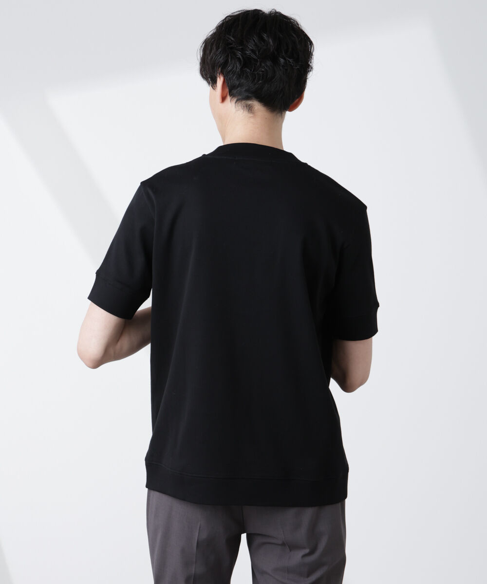 NANO universe「[FORMAL JERSEY]モックネックカットソー半袖」|Tシャツ・カットソー|