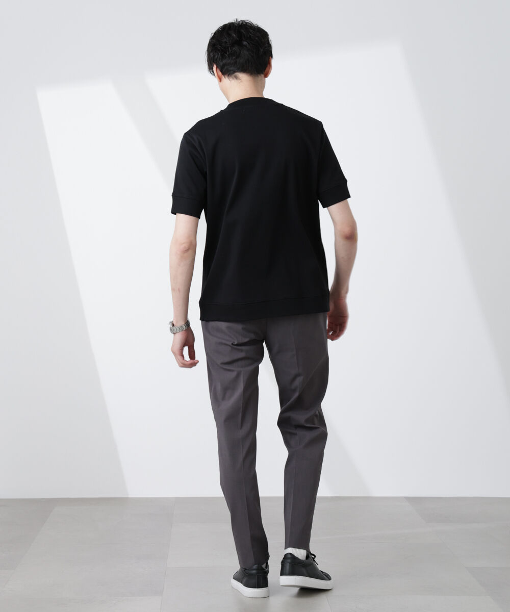 NANO universe「[FORMAL JERSEY]モックネックカットソー半袖」|Tシャツ・カットソー|