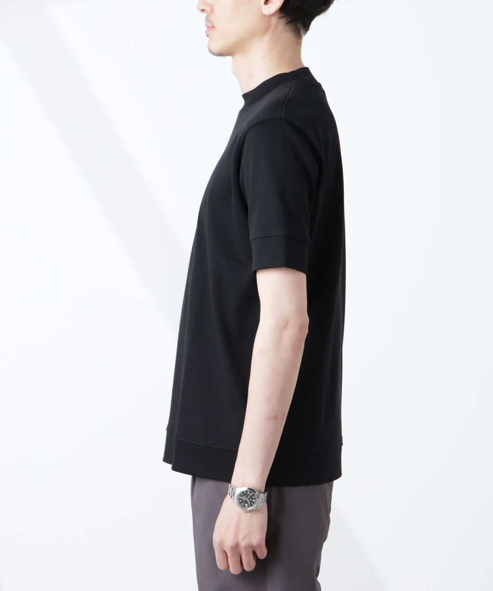 NANO universe「[FORMAL JERSEY]モックネックカットソー半袖」|Tシャツ・カットソー|
