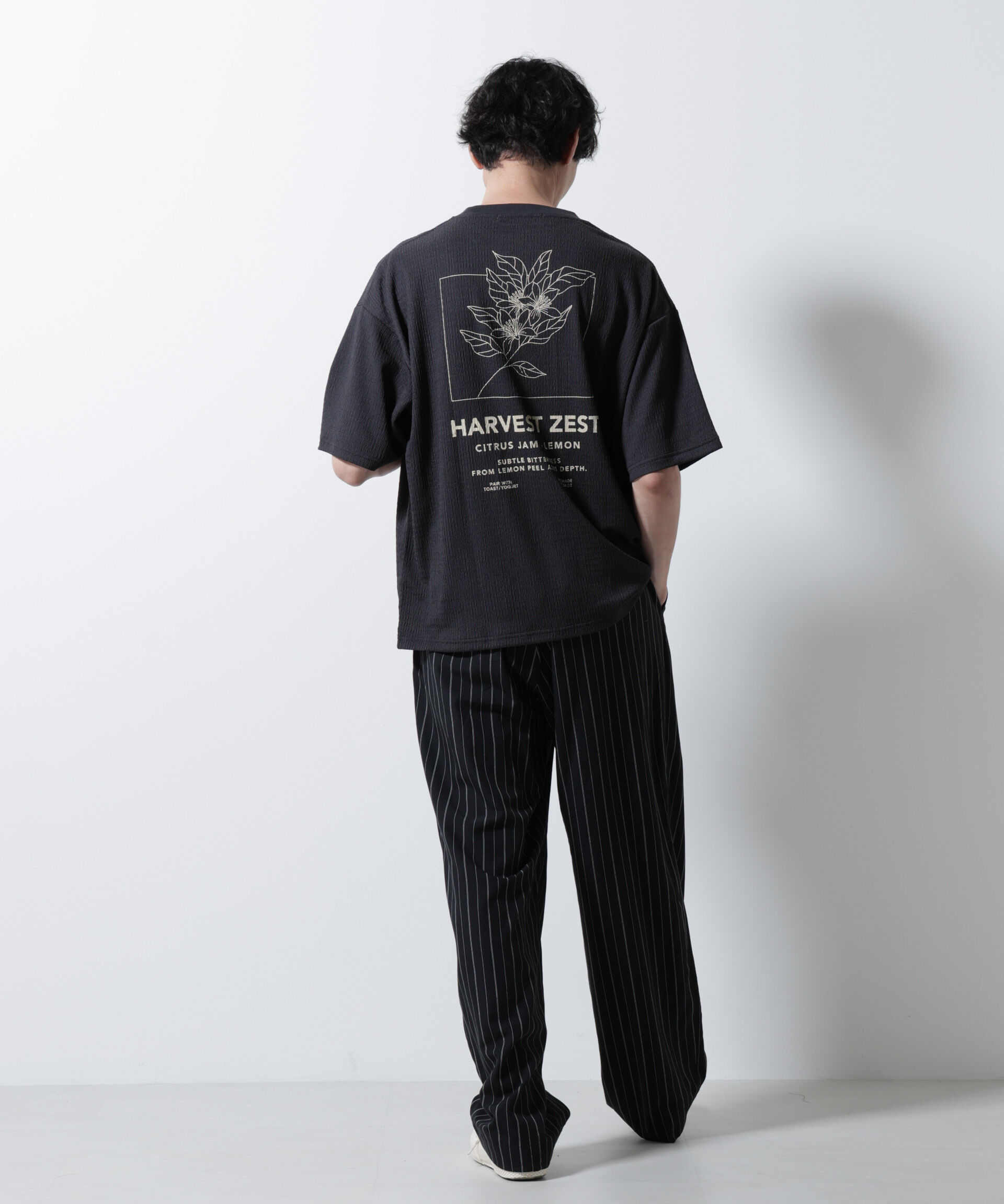 NANO universe「楊柳プリントTシャツ 半袖」|Tシャツ・カットソー|
