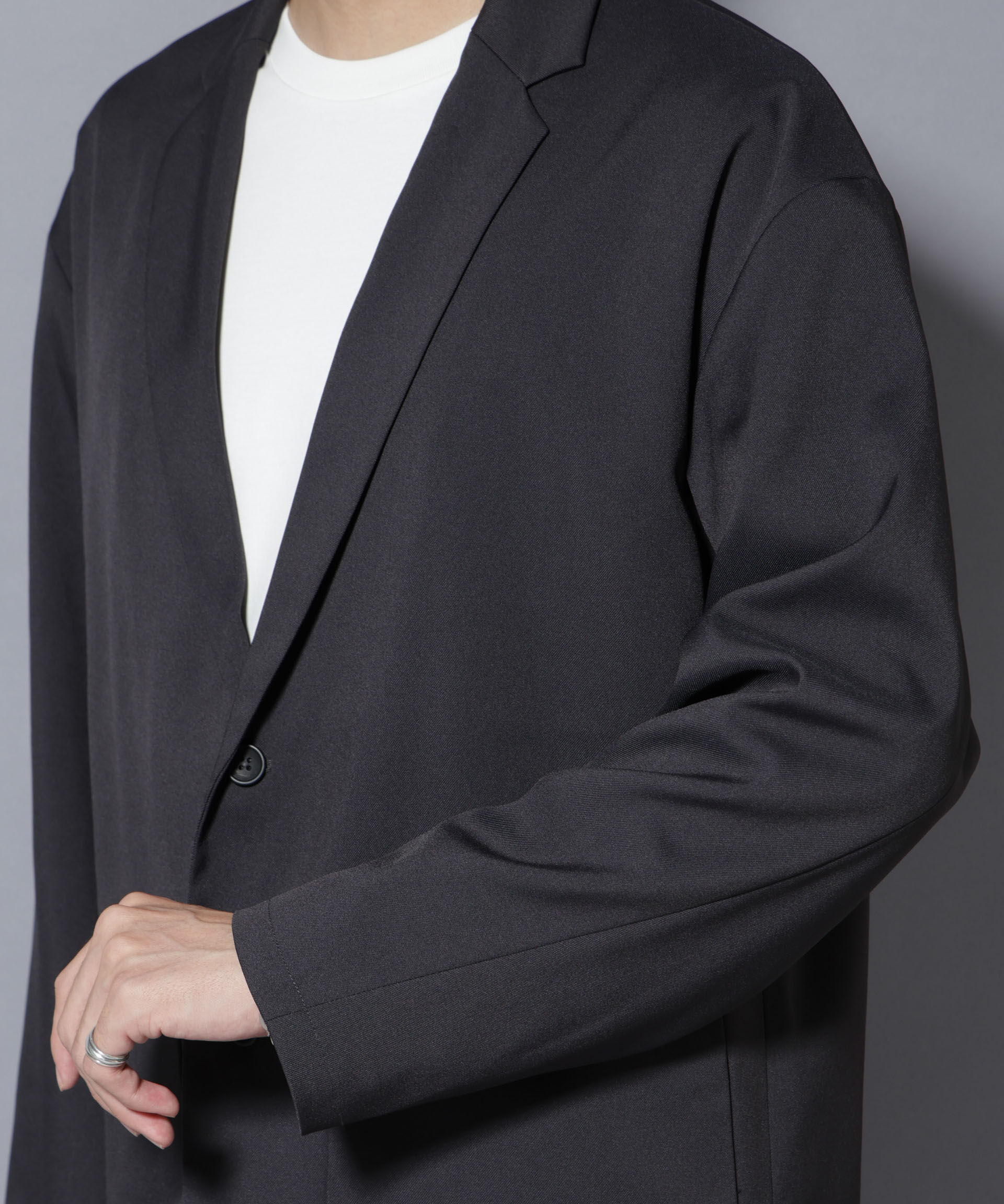NANO universe「リラックスドロップジャケット(セットアップ可)」|テーラードジャケット|