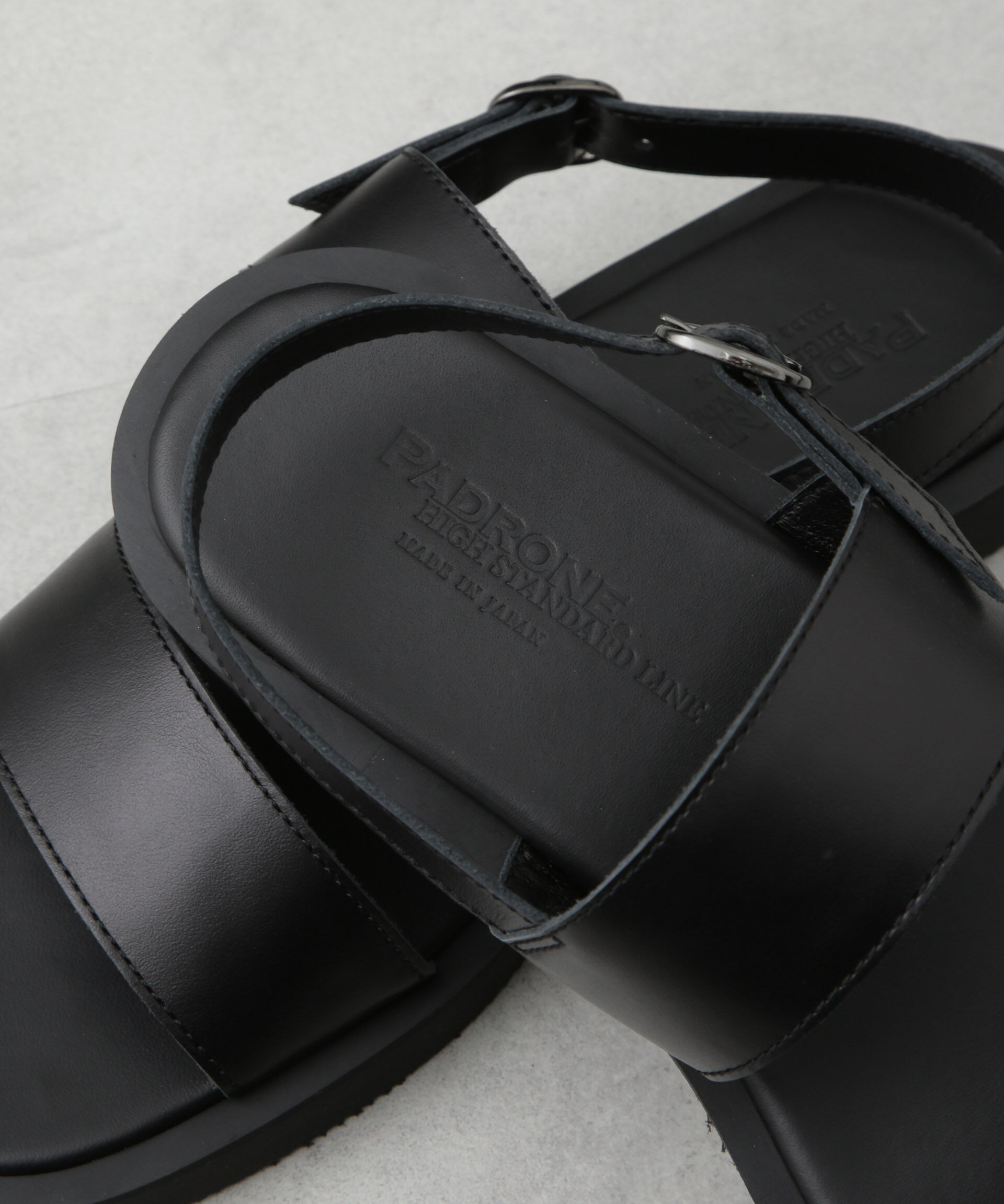 nano･universe「PADRONE THE STANDARD LINE/別注BACK STRAP SANDAL/ストラップサンダル」|サンダル|