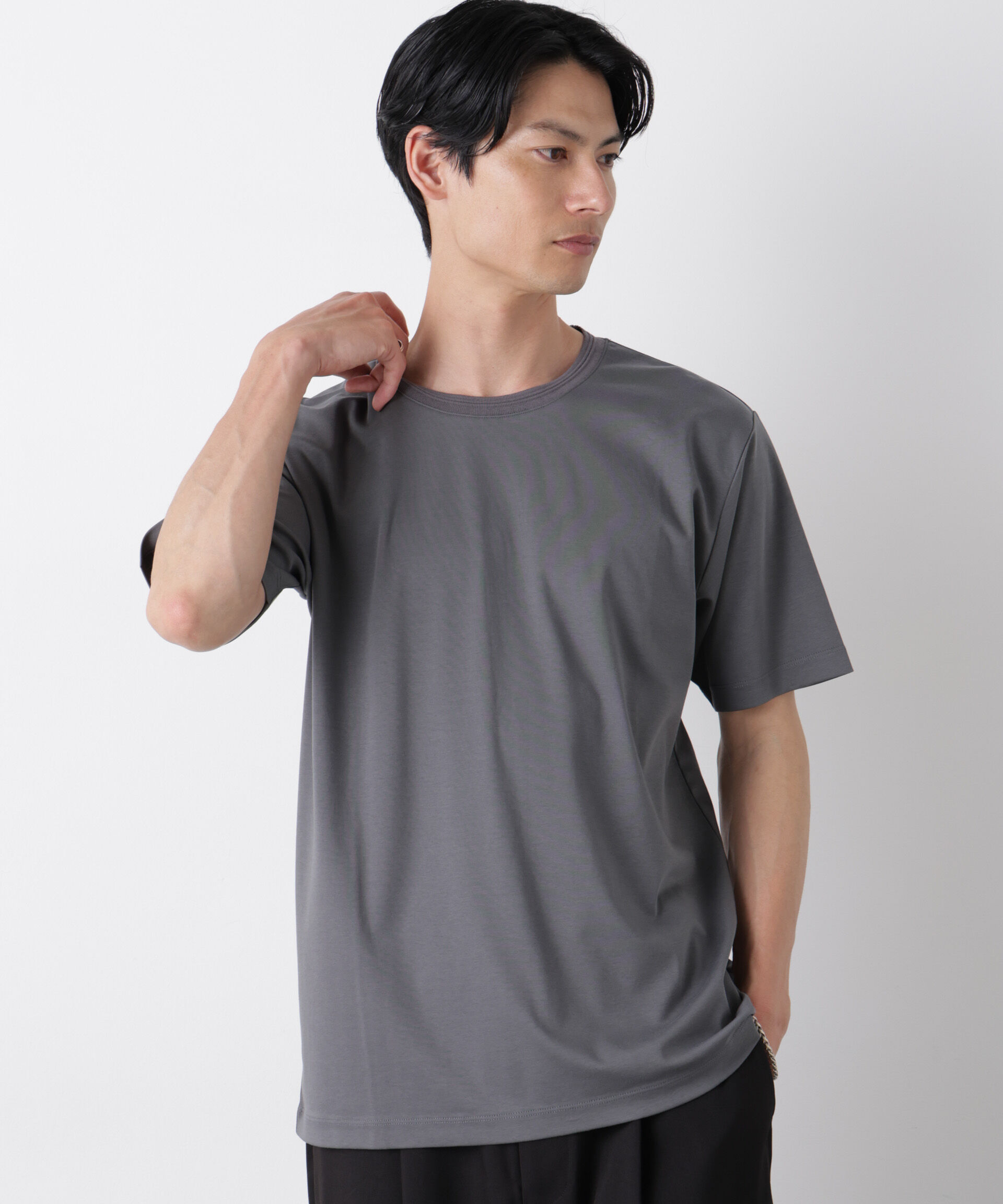 NANO universe「スタンダードスムースTシャツ 半袖」|Tシャツ・カットソー|