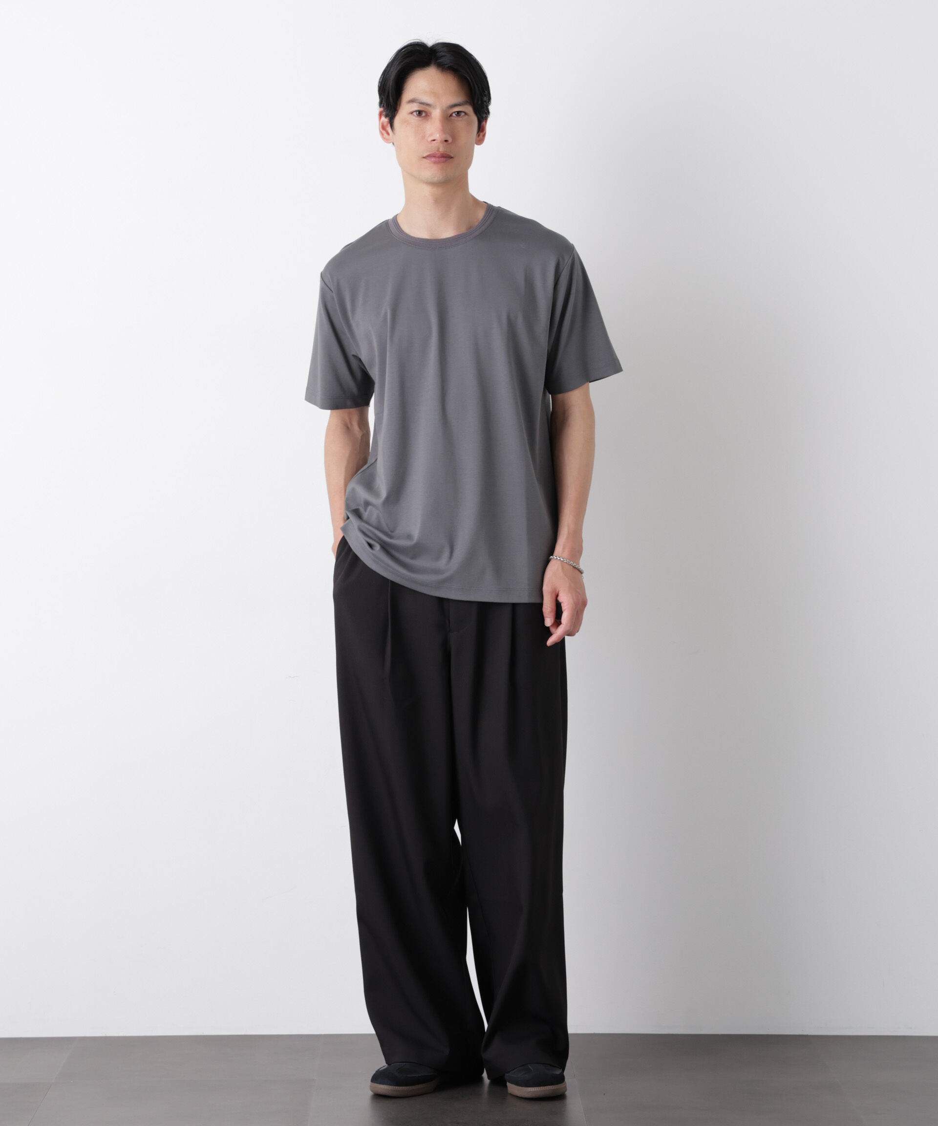 NANO universe「スタンダードスムースTシャツ 半袖」|Tシャツ・カットソー|