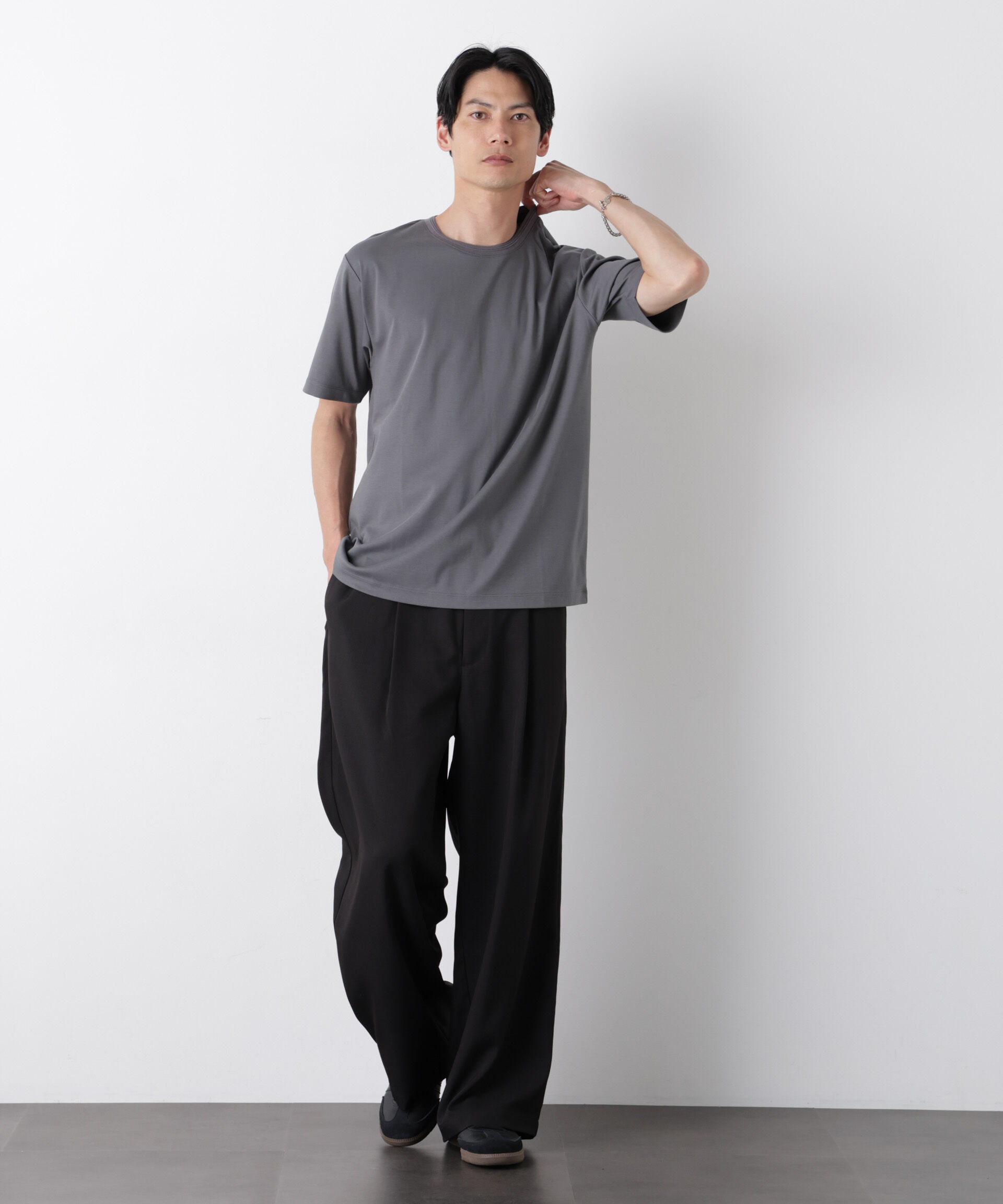 NANO universe「スタンダードスムースTシャツ 半袖」|Tシャツ・カットソー|