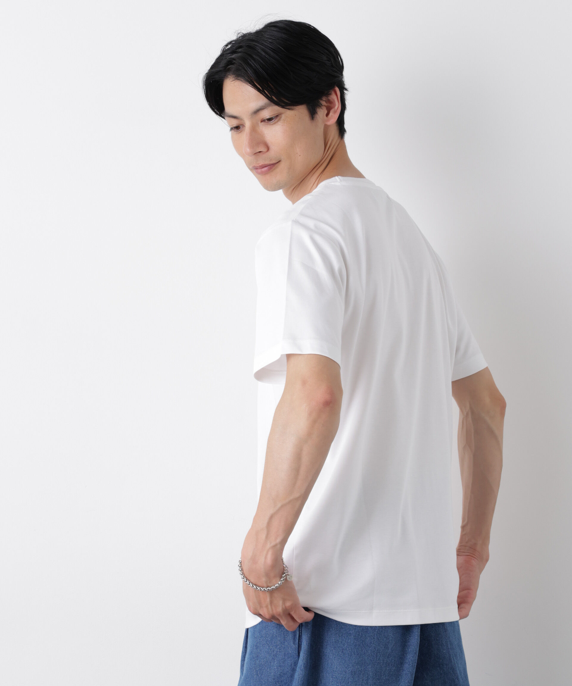 NANO universe「スタンダードスムースTシャツ 半袖」|Tシャツ・カットソー|