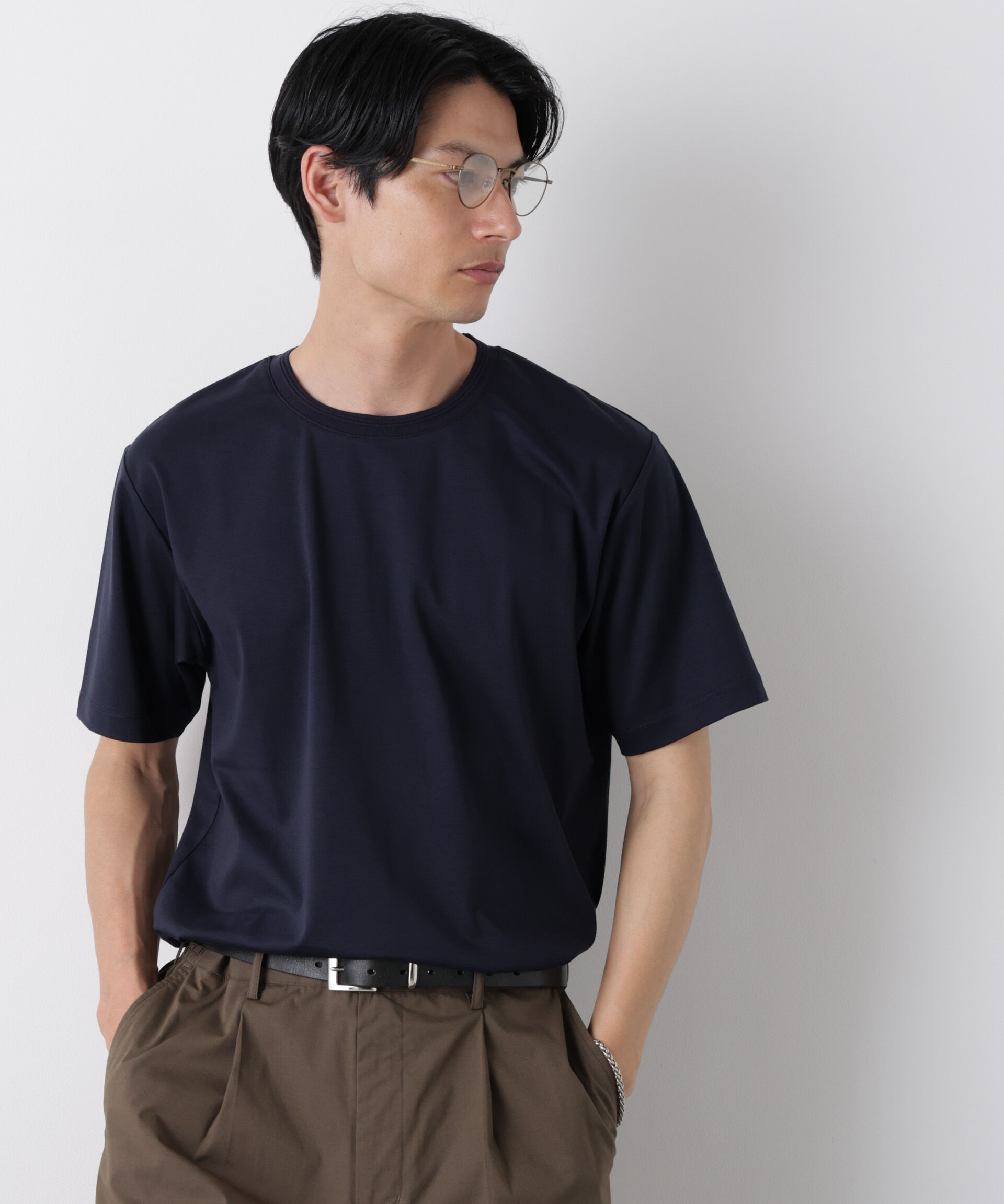NANO universe「スタンダードスムースTシャツ 半袖」|Tシャツ・カットソー|