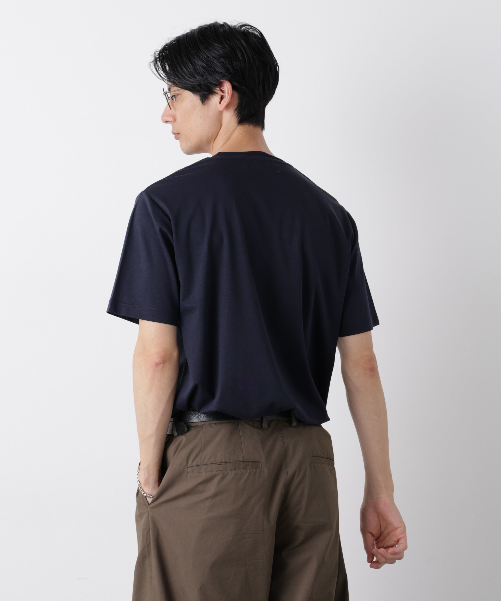 NANO universe「スタンダードスムースTシャツ 半袖」|Tシャツ・カットソー|