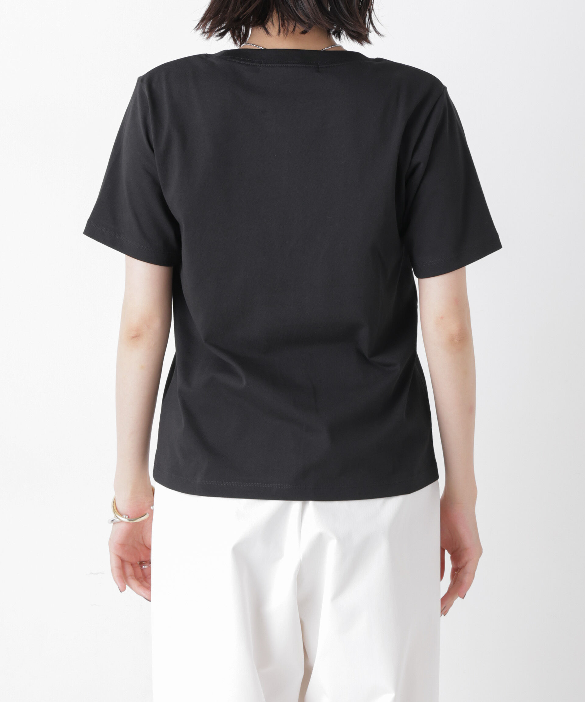 NANO universe「気化冷却機能 半袖クルーネックトップス」|Tシャツ・カットソー|