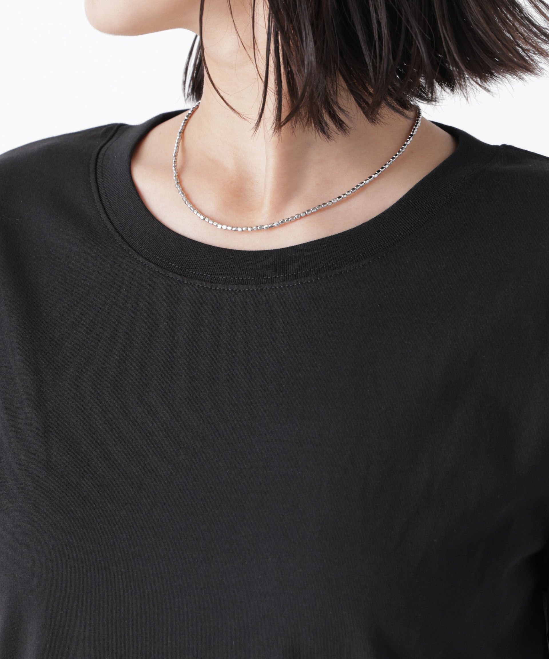 NANO universe「気化冷却機能 半袖クルーネックトップス」|Tシャツ・カットソー|